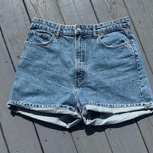 Zara size 14 women’s curvy High-Waist Blue Denim Women’s Shorts